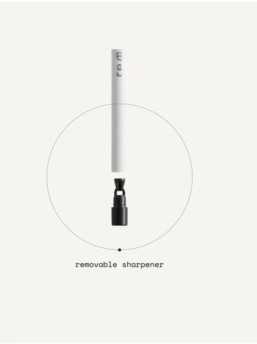 r.e.m. beauty Gel Eyeliner Pencil in Shade At the Borderline (Black) NIB